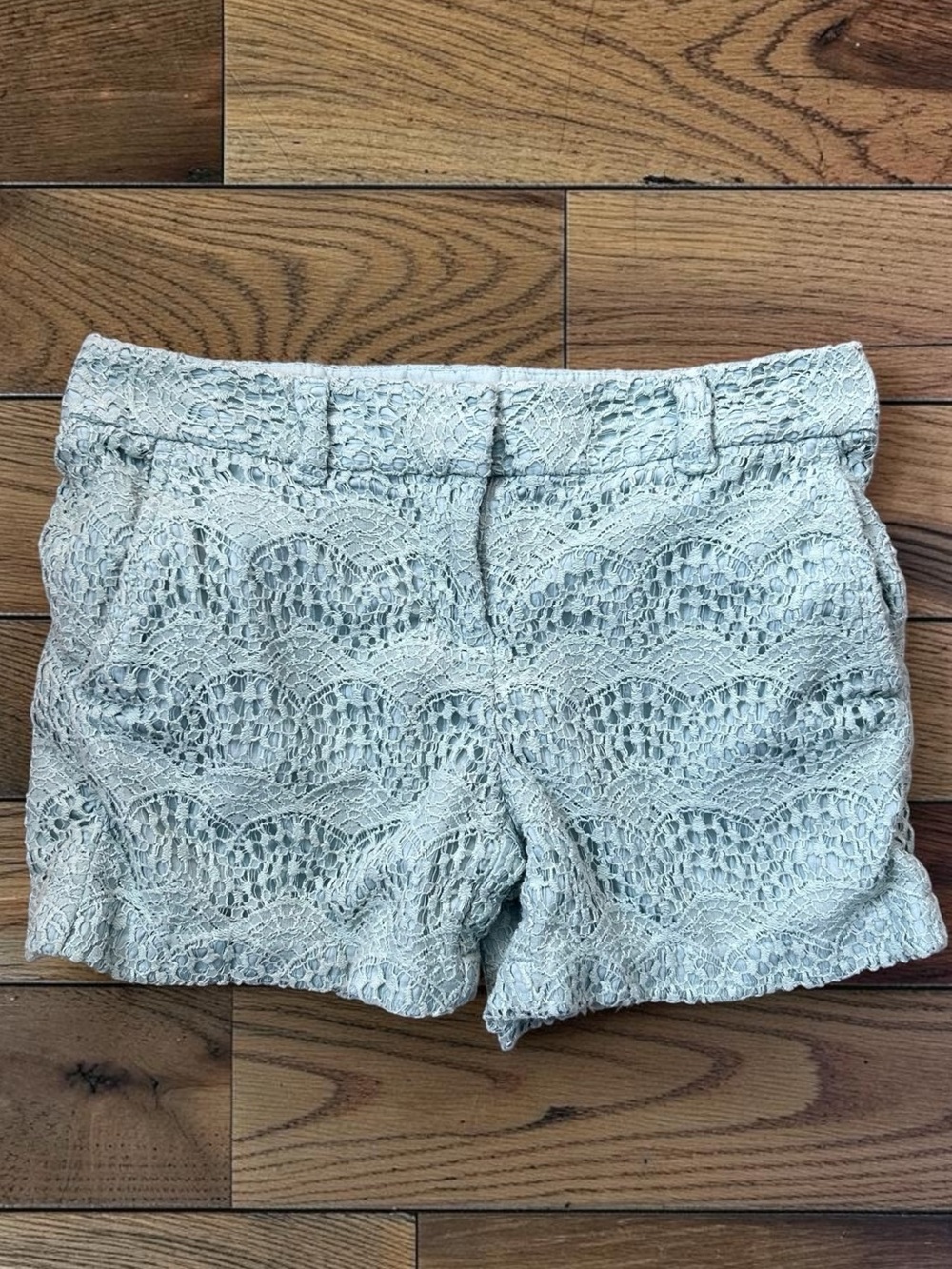 LOFT Women’s Mint Green Lace 4 Inch Shorts Size 00